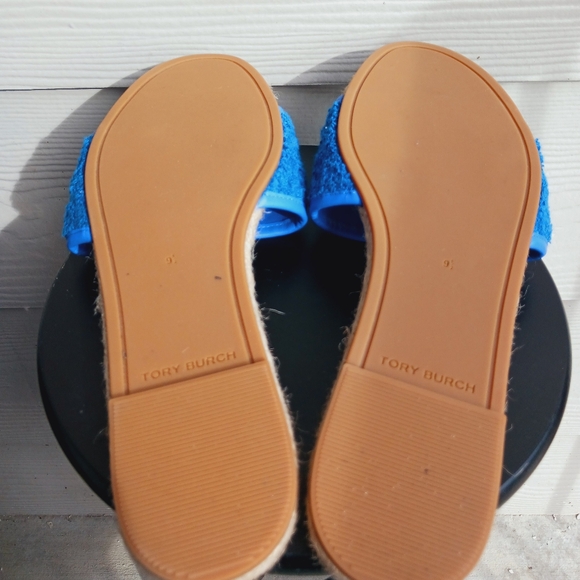 Tori Burch Blue night espadrille slides - Picture 7 of 7